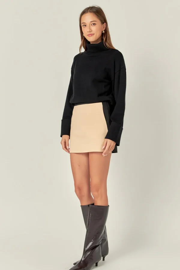 ENGLISH FACTORY Tops*- Color Block Skort