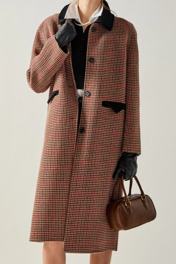 ENGLISH FACTORY Tops*- Color Block Coat BROWN
