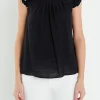 ENGLISH FACTORY Tops*- Contrast Stitch Sleeveless Top