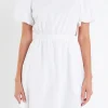ENGLISH FACTORY Tops*- Cut-Out Poplin Mini Dress