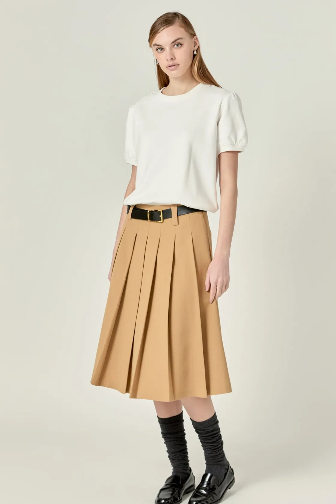 english_factory__french_t_11.webp ENGLISH FACTORY Tops*- French Terry Puff Sleeve Sweatshirt