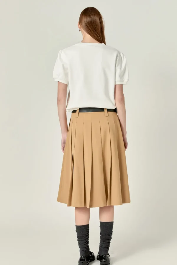 ENGLISH FACTORY Tops*- French Terry Puff Sleeve Sweatshirt