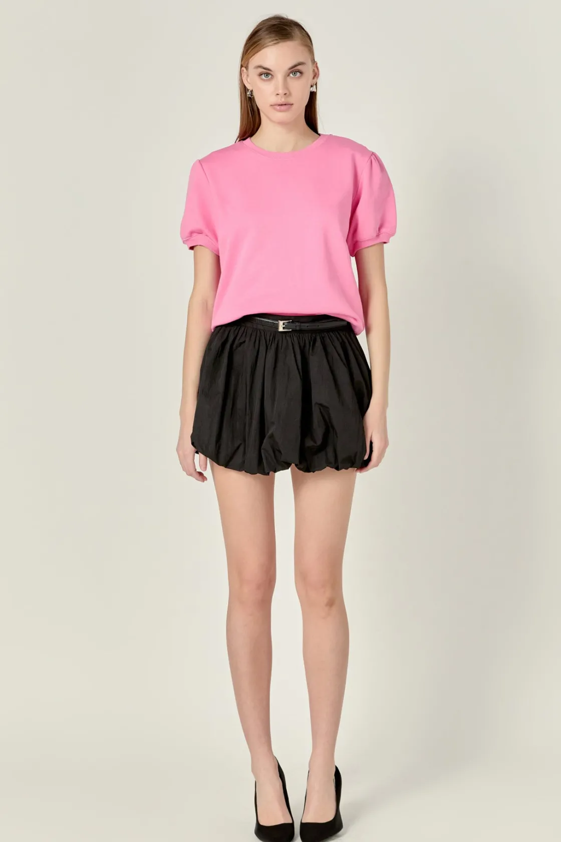 english_factory__french_t_4.webp ENGLISH FACTORY Tops*- French Terry Puff Sleeve Sweatshirt