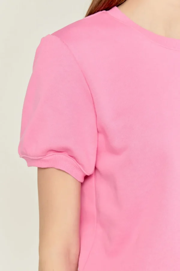 ENGLISH FACTORY Tops*- French Terry Puff Sleeve Sweatshirt