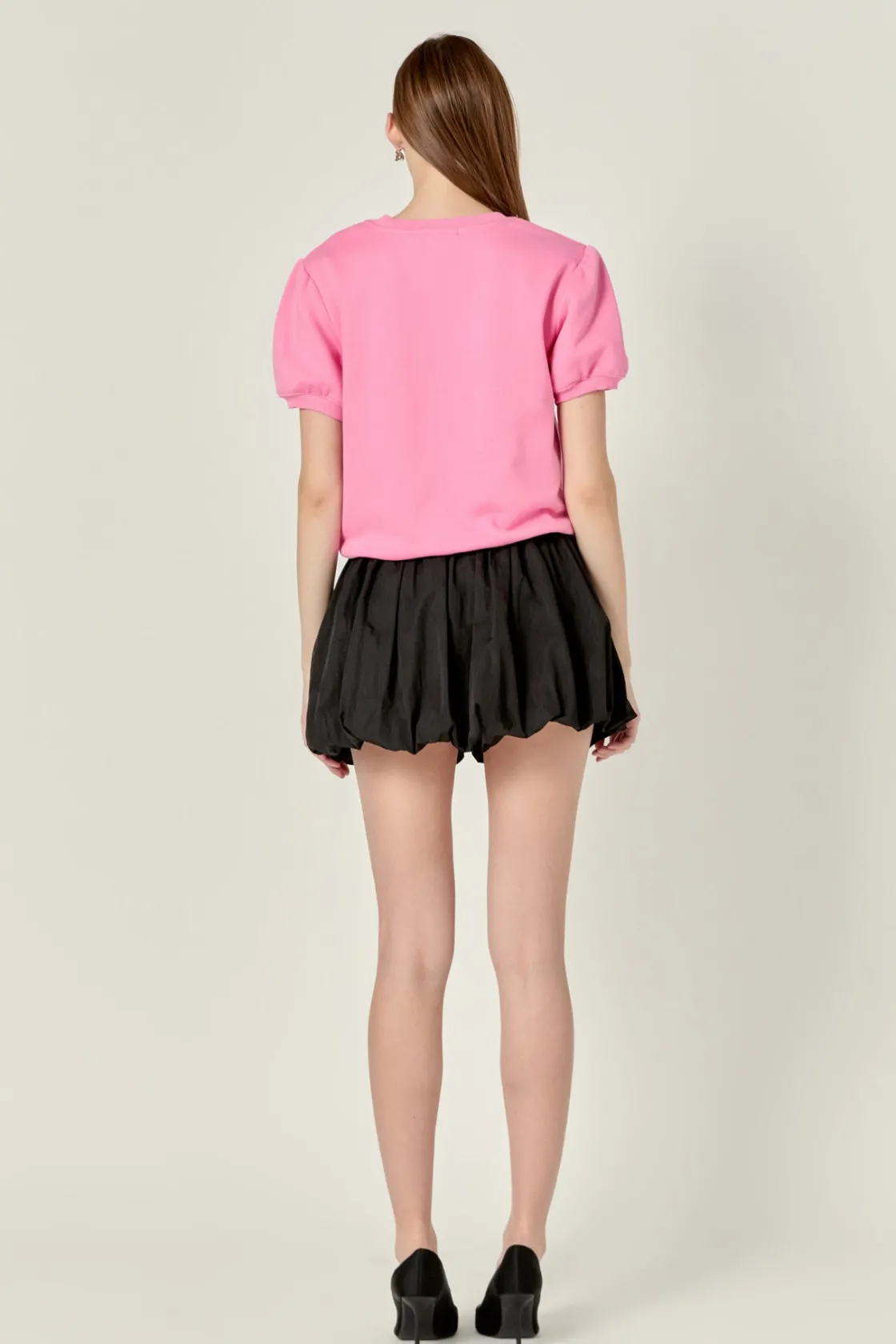 english_factory__french_t_7.webp ENGLISH FACTORY Tops*- French Terry Puff Sleeve Sweatshirt