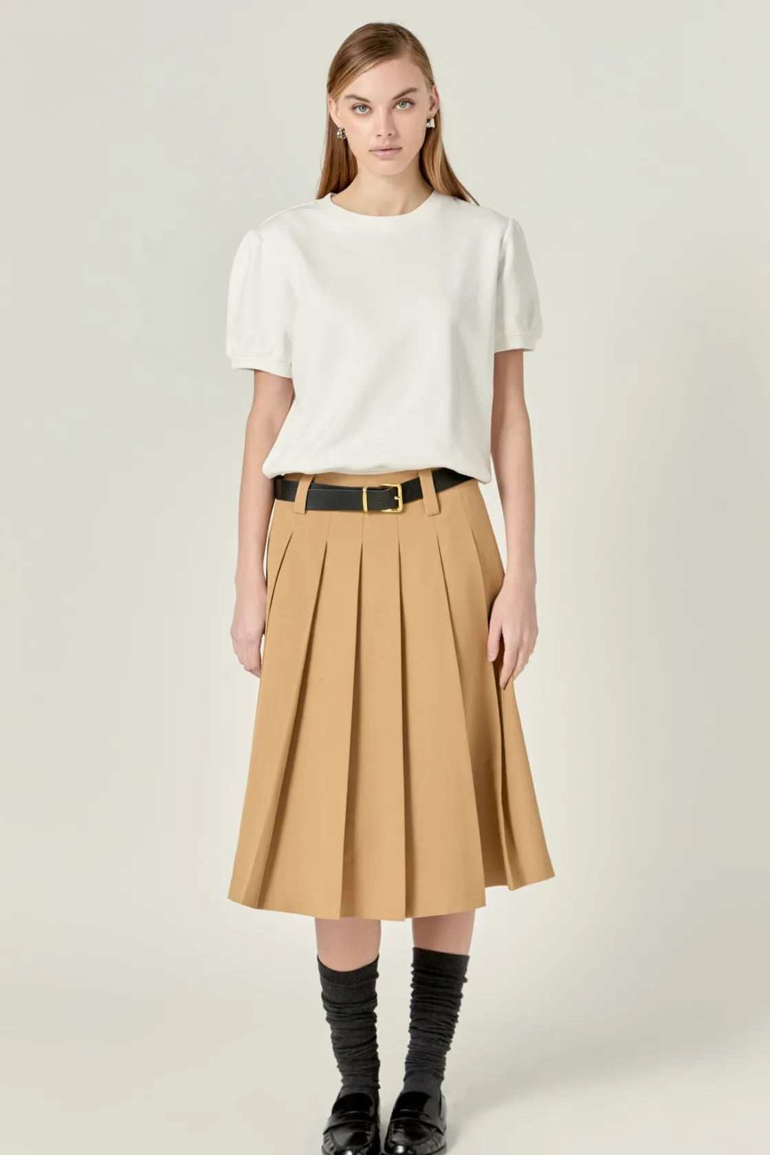 english_factory__french_t_9.webp ENGLISH FACTORY Tops*- French Terry Puff Sleeve Sweatshirt