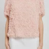ENGLISH FACTORY Tops*- Fuzzy Feather Top