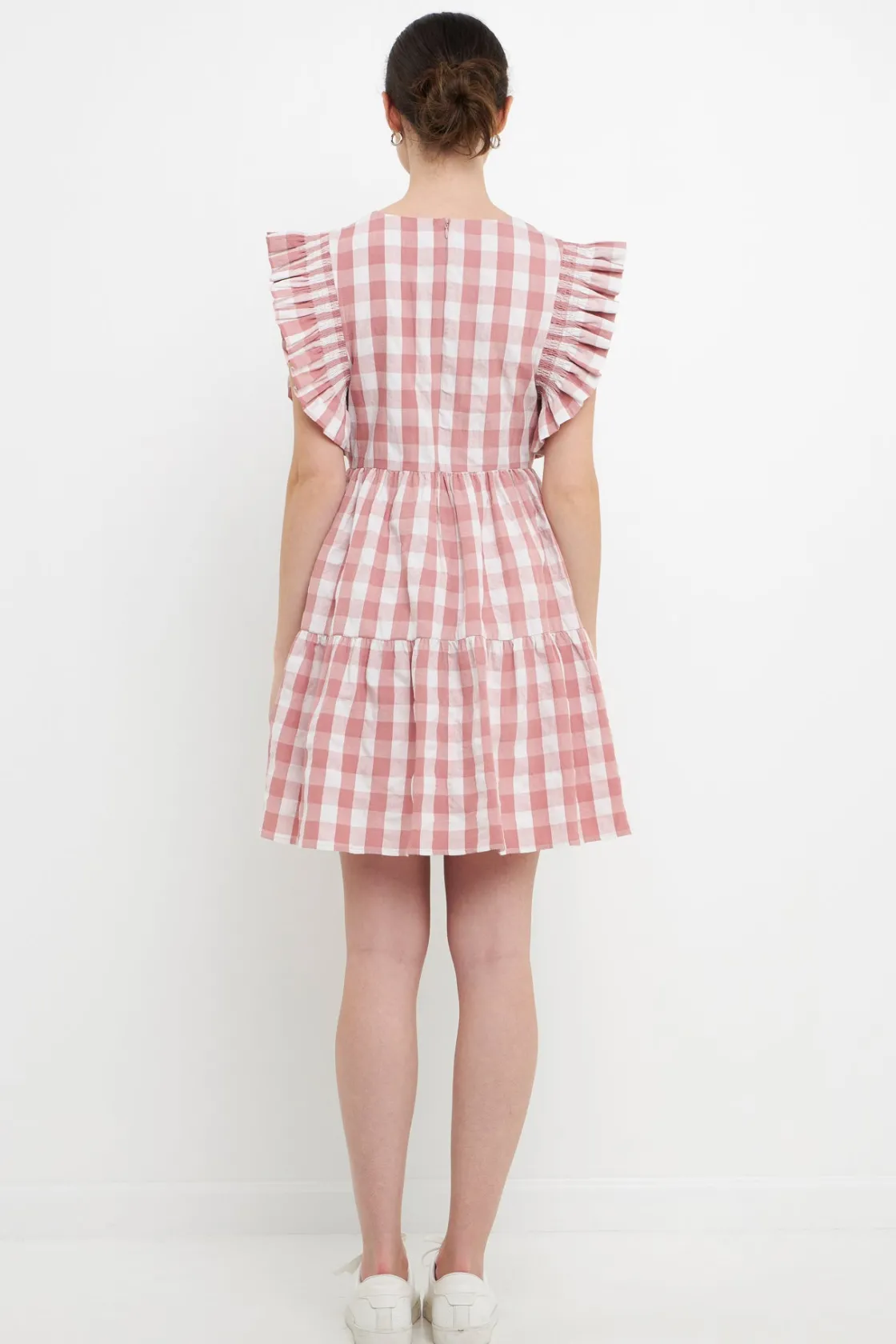 english_factory__gingham__2-6.webp ENGLISH FACTORY Tops*- Gingham Mini Dress