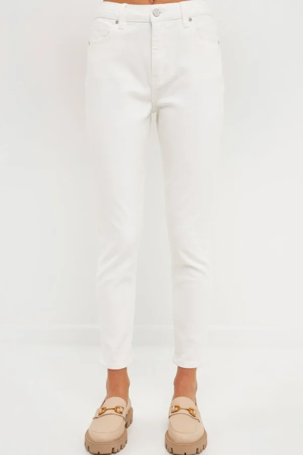 ENGLISH FACTORY Tops*- High Waist Skinny Jeans