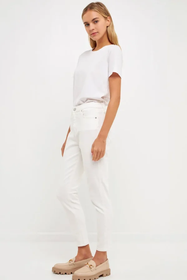 ENGLISH FACTORY Tops*- High Waist Skinny Jeans