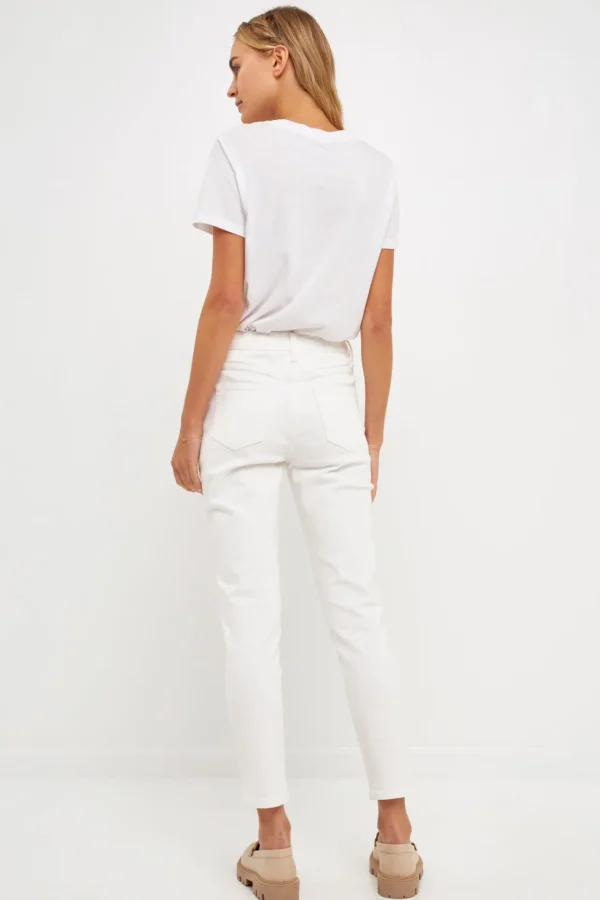 ENGLISH FACTORY Tops*- High Waist Skinny Jeans
