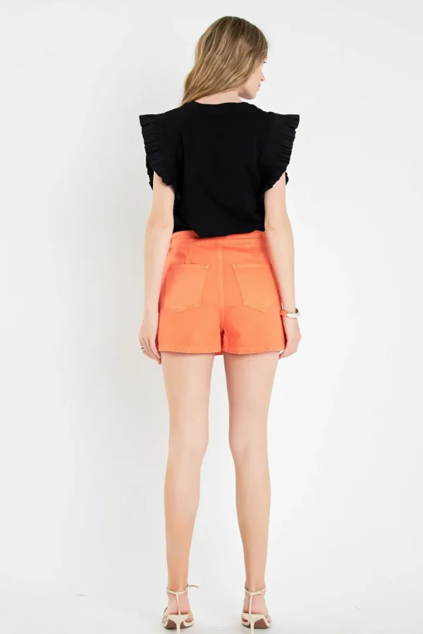 ENGLISH FACTORY Tops*- High-waisted Denim Mini Skort