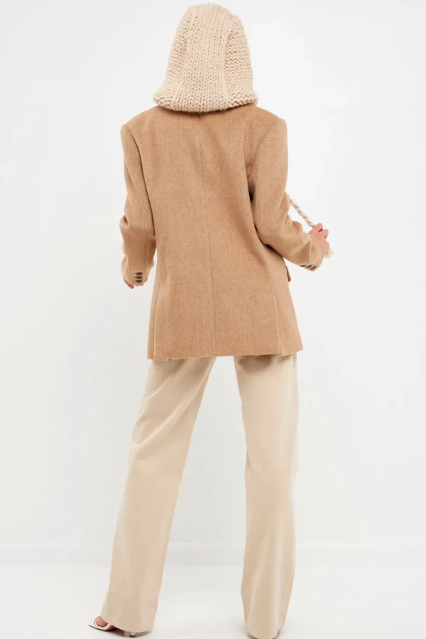ENGLISH FACTORY Tops*- Knit Balaclava CREAM