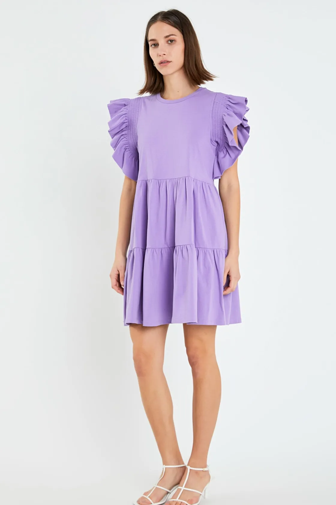 english_factory__knit_ruf_11.webp ENGLISH FACTORY Tops*- Knit Ruffled Mini Dress