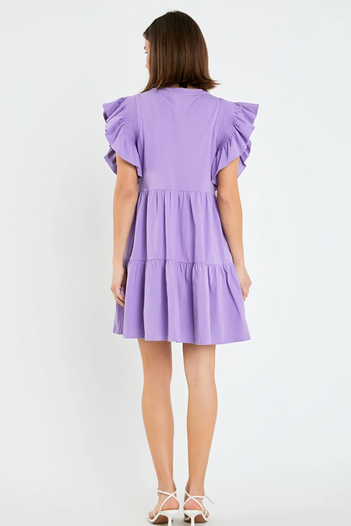 english_factory__knit_ruf_12.webp ENGLISH FACTORY Tops*- Knit Ruffled Mini Dress