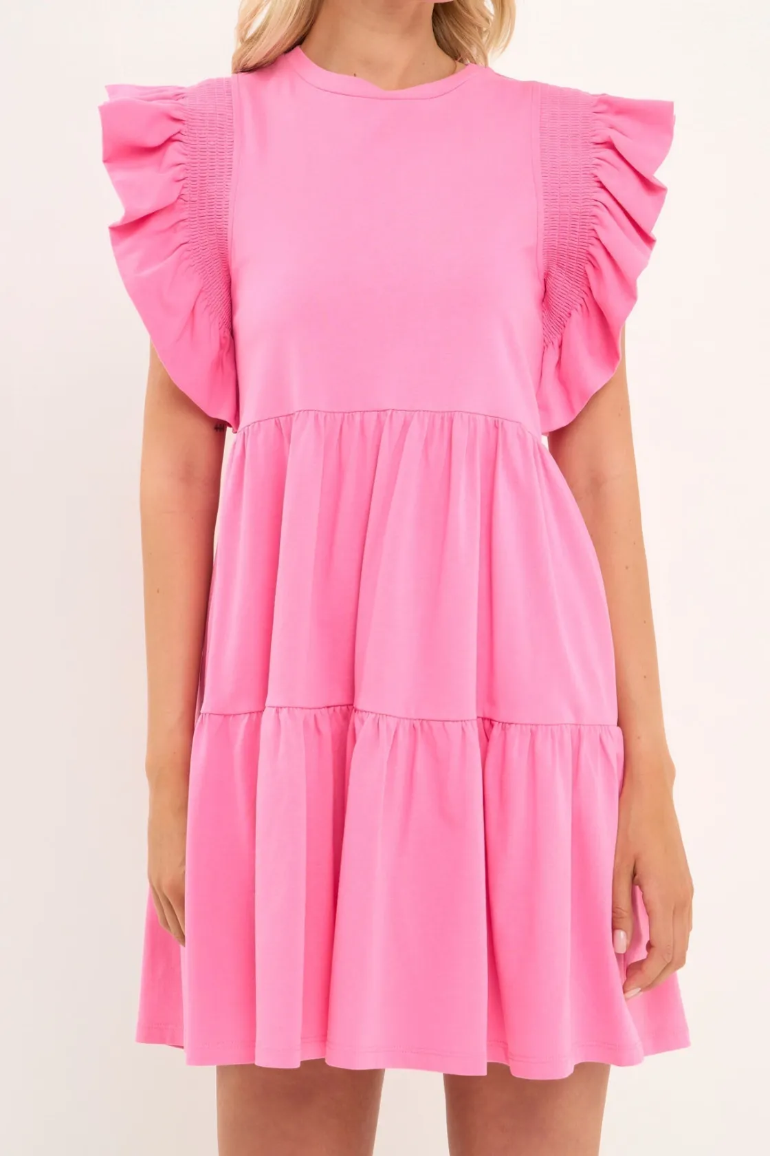 english_factory__knit_ruf_15.webp ENGLISH FACTORY Tops*- Knit Ruffled Mini Dress