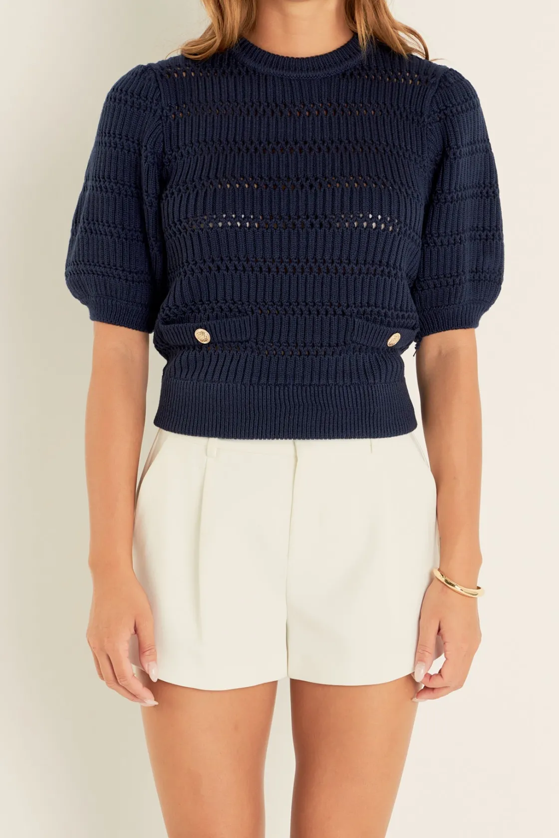 english_factory__knit_top_0.webp ENGLISH FACTORY Tops*- Knit Top NAVY