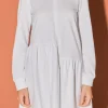 ENGLISH FACTORY Tops*- Knit Unbalanced Seam Dress