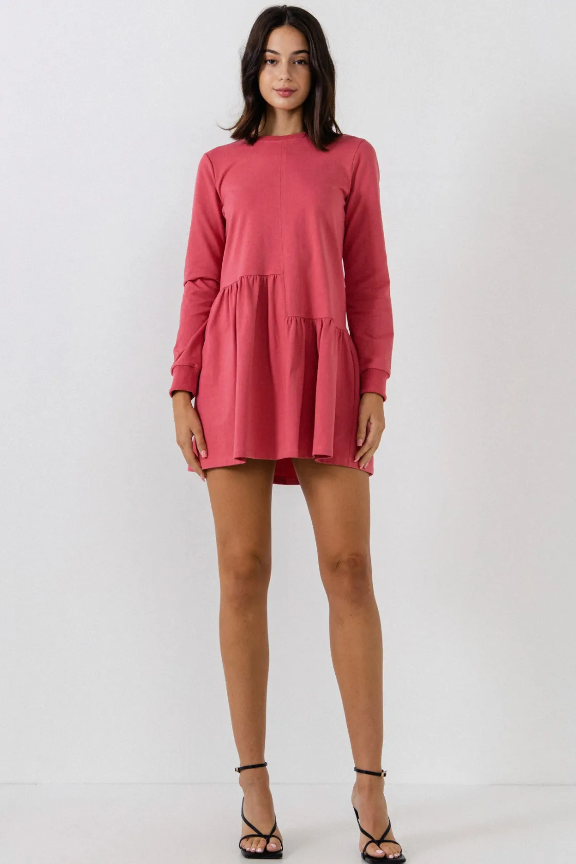 english_factory__knit_unb_14.webp ENGLISH FACTORY Tops*- Knit Unbalanced Seam Dress