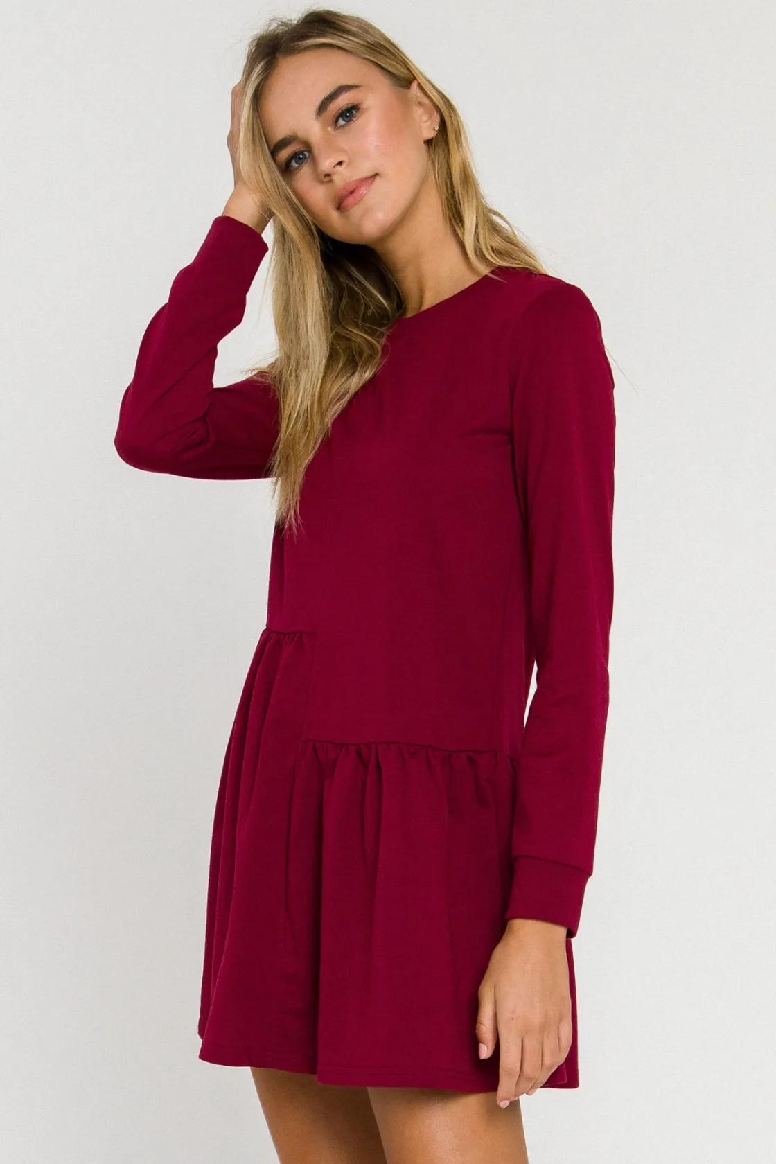english_factory__knit_unb_21.webp ENGLISH FACTORY Tops*- Knit Unbalanced Seam Dress