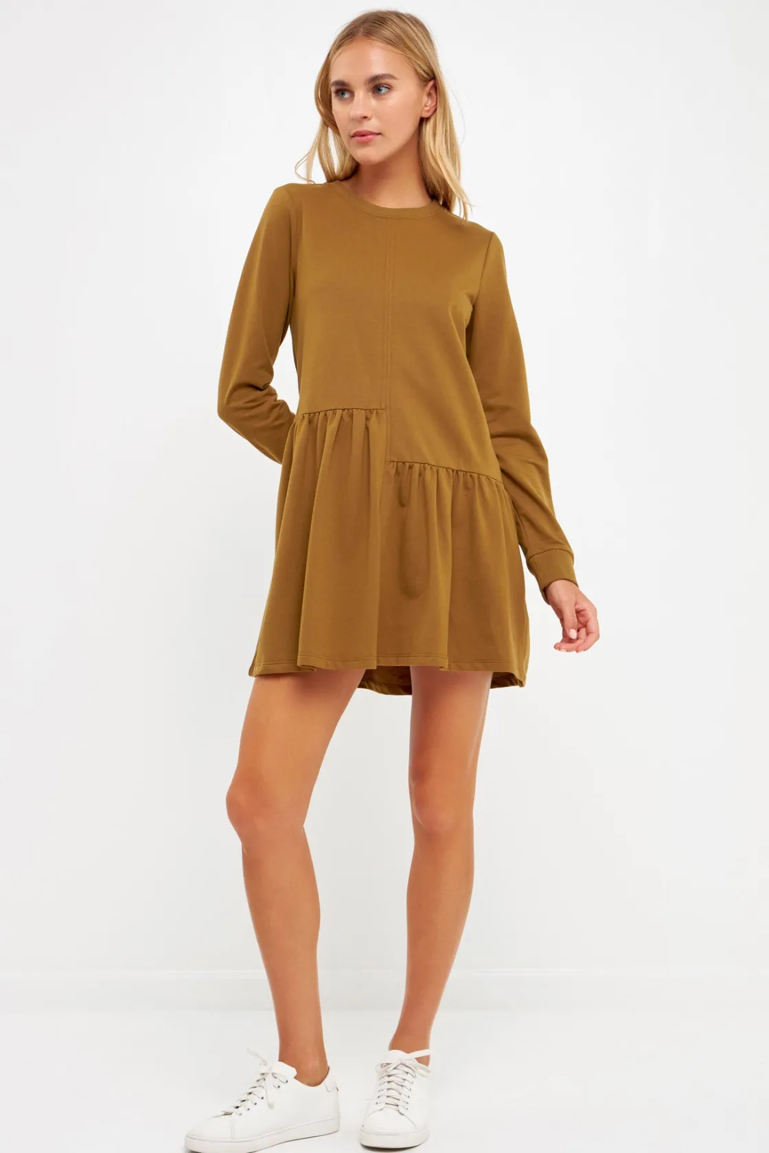 english_factory__knit_unb_4.webp ENGLISH FACTORY Tops*- Knit Unbalanced Seam Dress