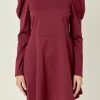 ENGLISH FACTORY Tops*- Long Puff Sleeve Mini Dress