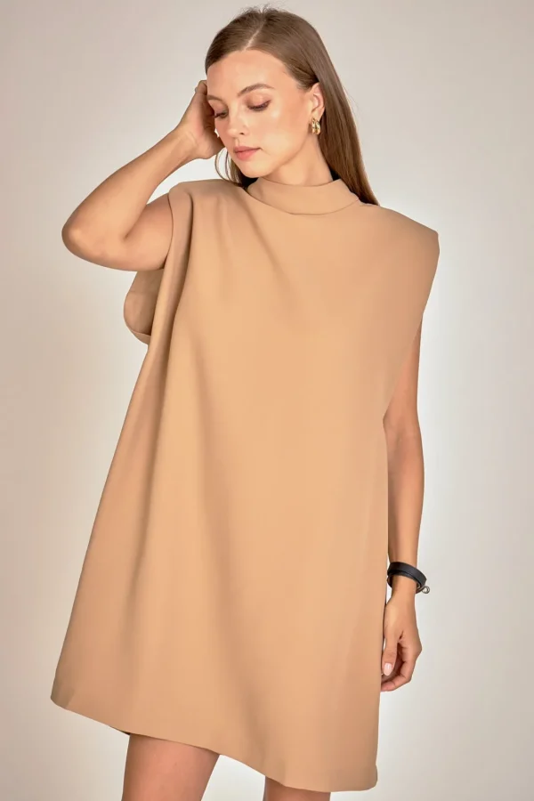 ENGLISH FACTORY Tops*- Mock Neck Shift Dress