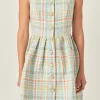 ENGLISH FACTORY Tops*- Plaid Boucle Mini Dress MULTI
