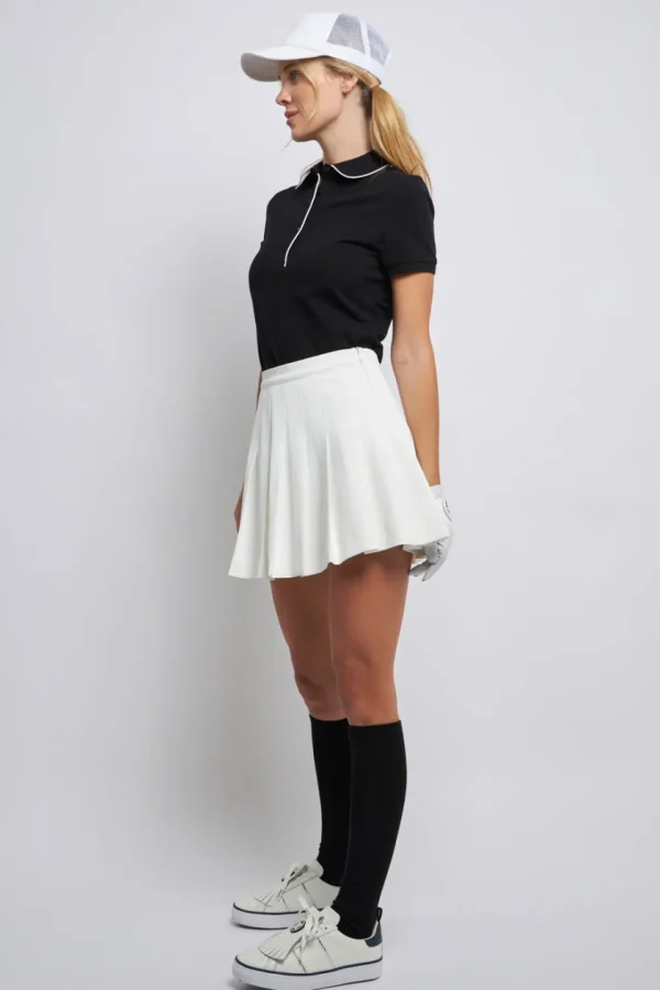 ENGLISH FACTORY Tops*- Pleated Tennis Skort WHITE