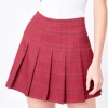 ENGLISH FACTORY Tops*- Pleated Check Skort