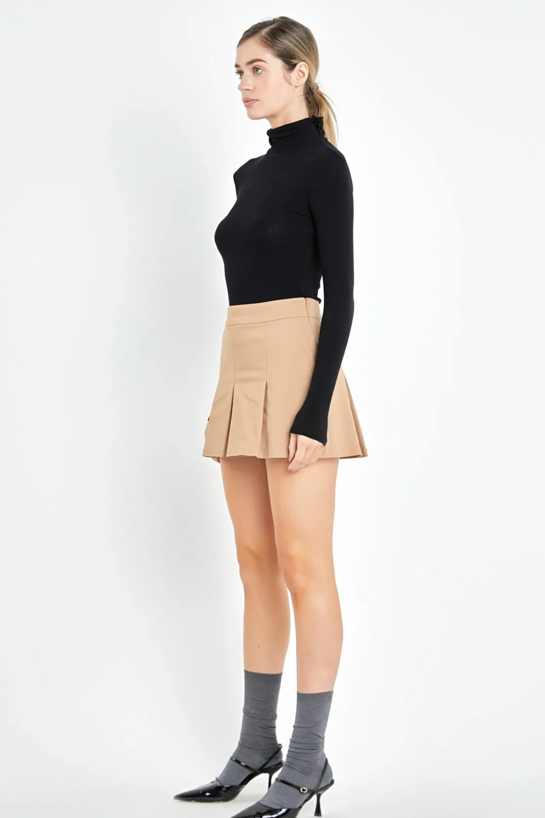 english_factory__pleated__1-13.webp ENGLISH FACTORY Tops*- Pleated Mini Skort