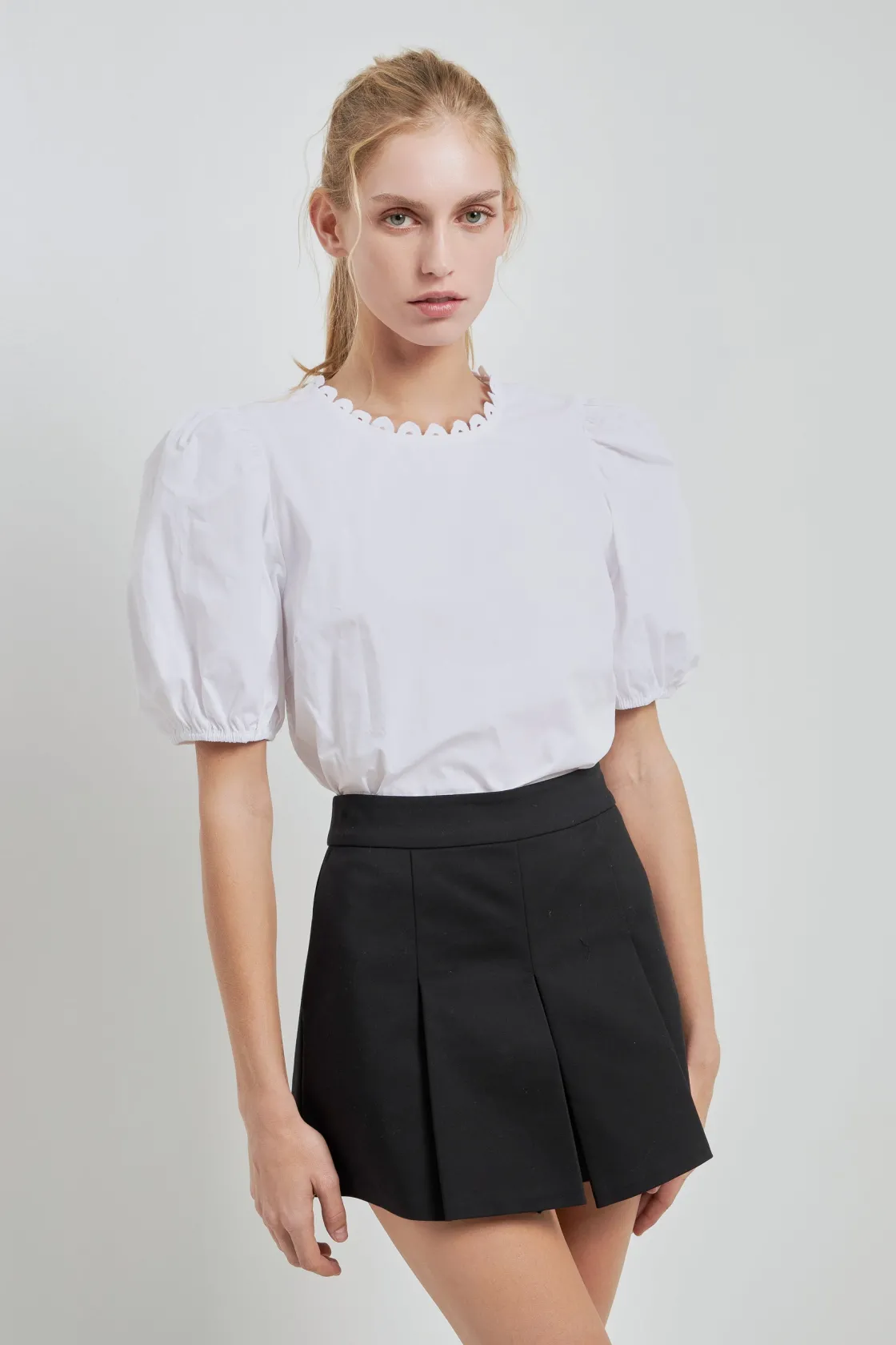 english_factory__pleated__19-1.webp ENGLISH FACTORY Tops*- Pleated Mini Skort