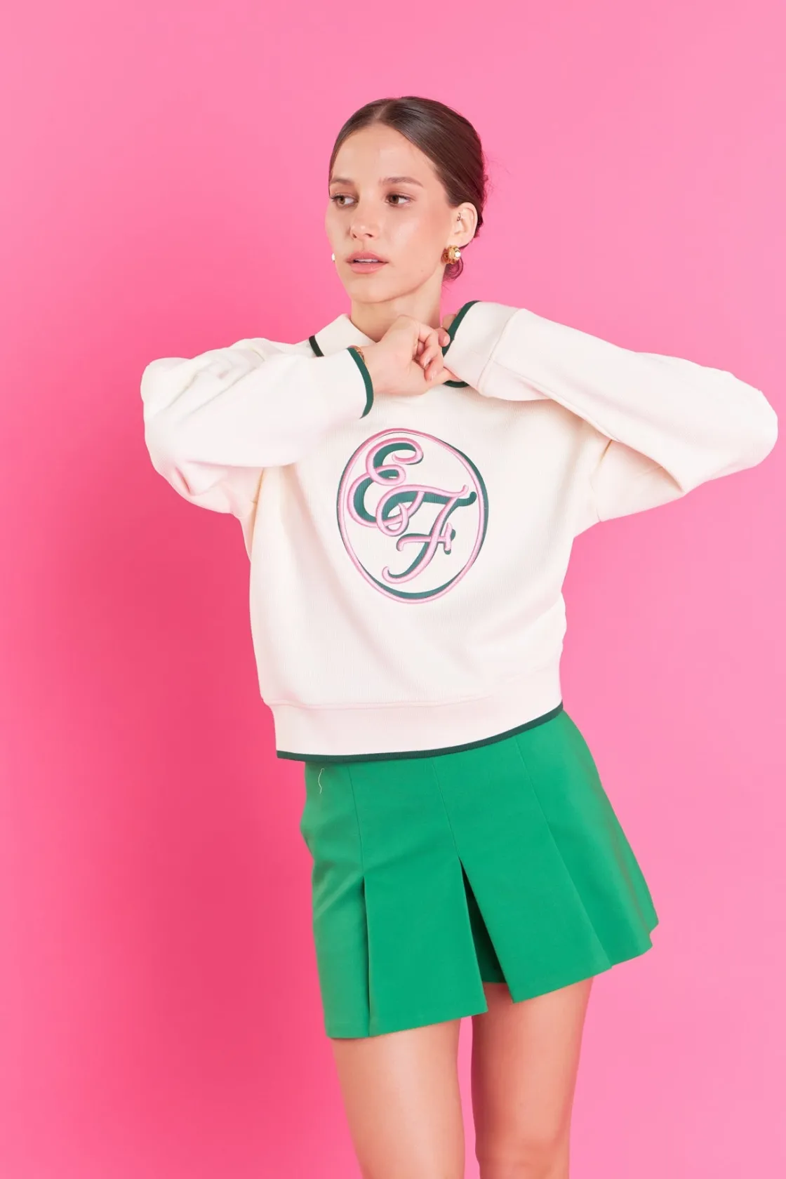 english_factory__pleated__24-1.webp ENGLISH FACTORY Tops*- Pleated Mini Skort