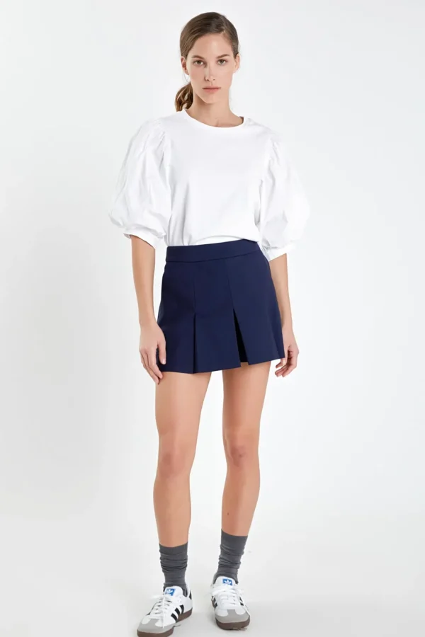 ENGLISH FACTORY Tops*- Pleated Mini Skort