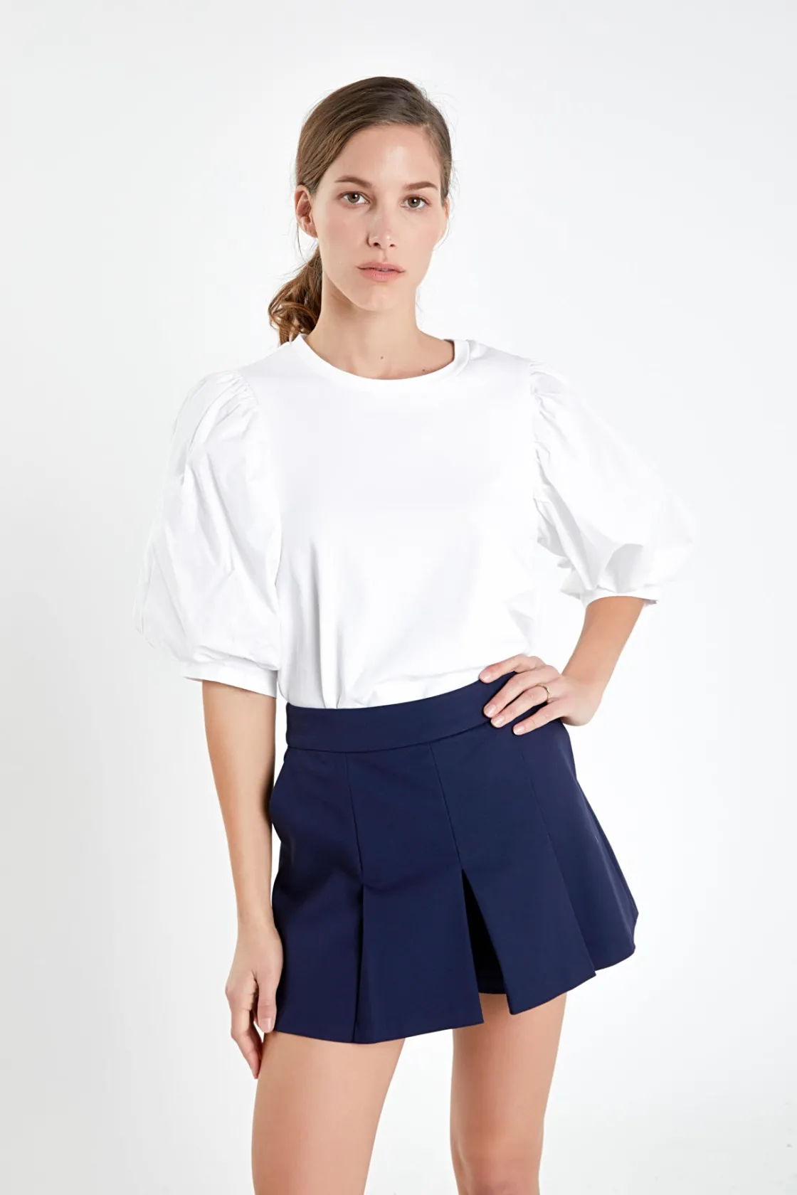 english_factory__pleated__29-1.webp ENGLISH FACTORY Tops*- Pleated Mini Skort