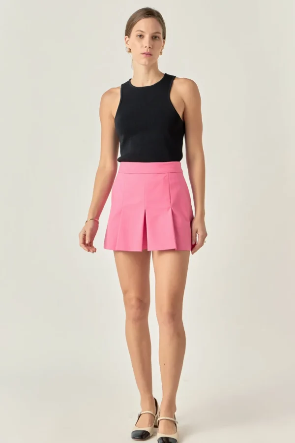 ENGLISH FACTORY Tops*- Pleated Mini Skort