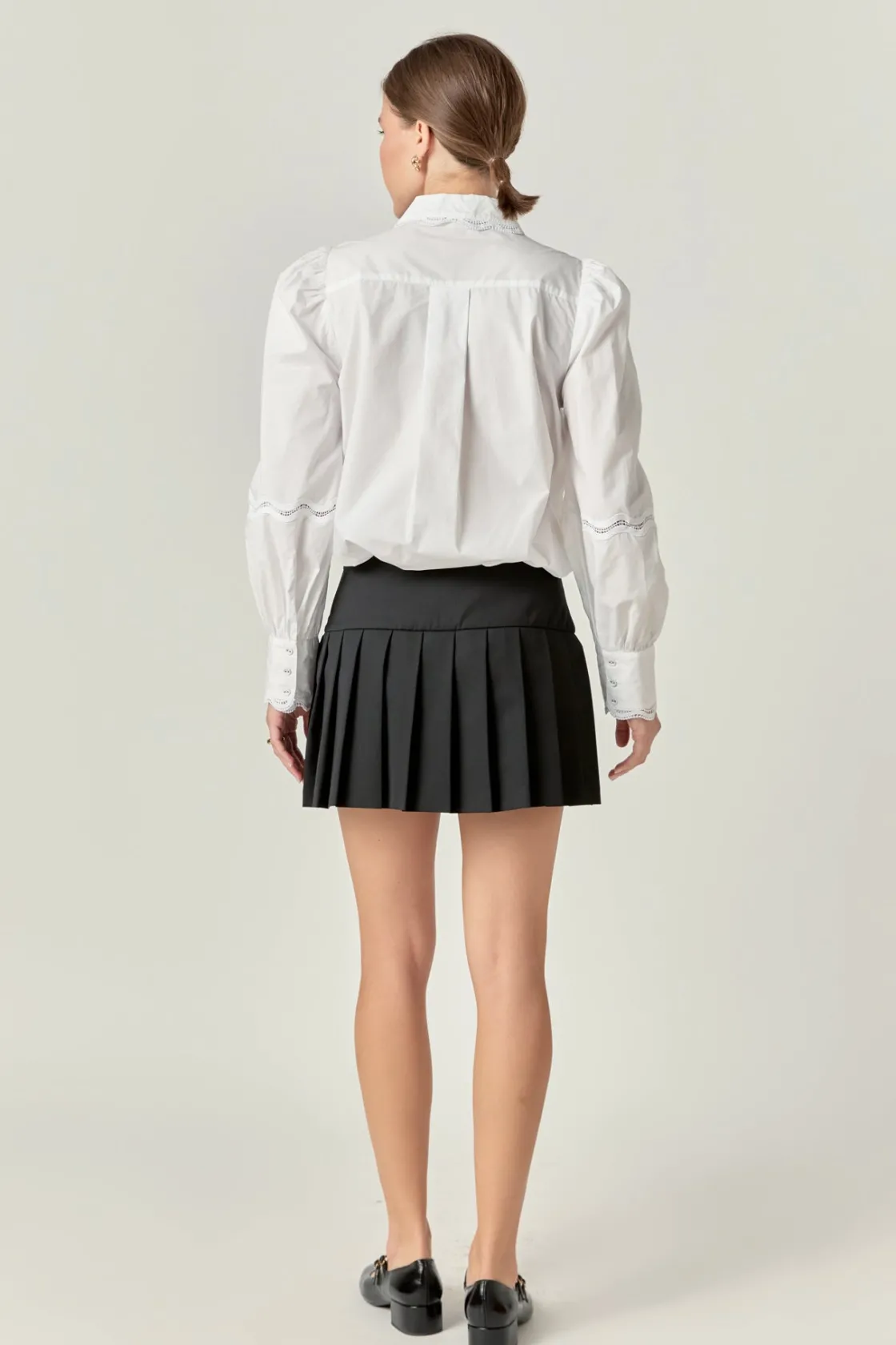 english_factory__pleats_d_2.webp ENGLISH FACTORY Tops*- Pleats Detailed Mini Skort