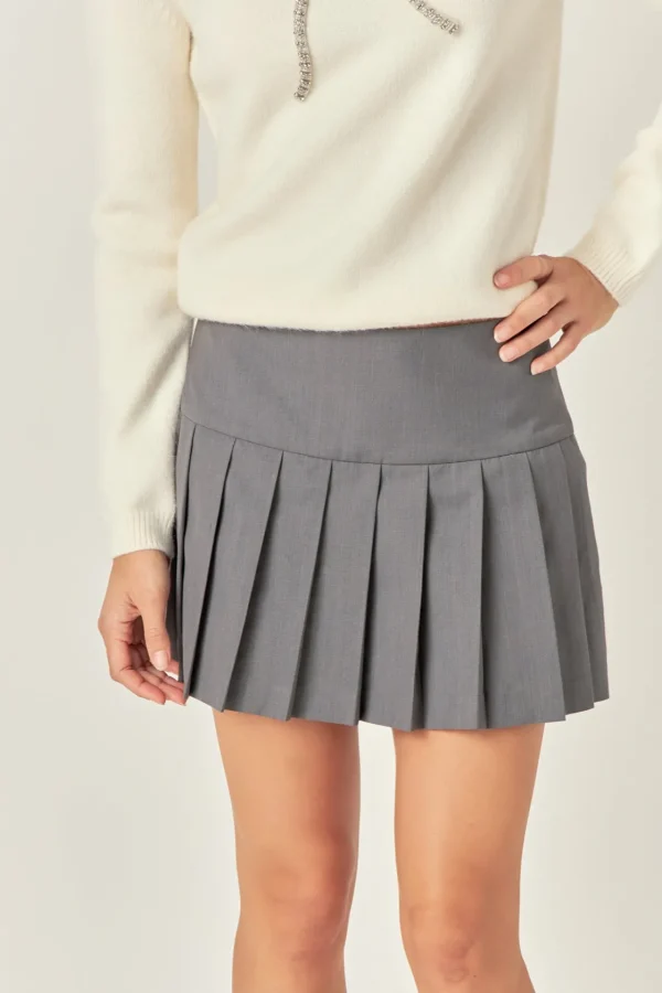 ENGLISH FACTORY Tops*- Pleats Detailed Mini Skort