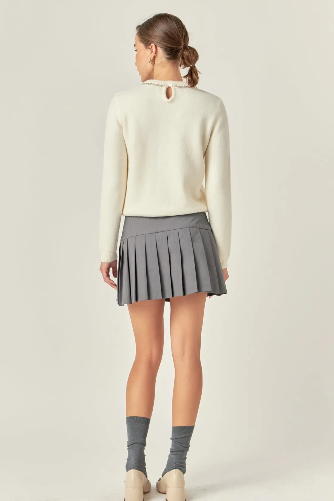 english_factory__pleats_d_8.webp ENGLISH FACTORY Tops*- Pleats Detailed Mini Skort