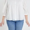 ENGLISH FACTORY Tops | Shirts & Blouses*- Plus Size Ruffled Collar Blouse