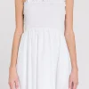ENGLISH FACTORY Tops*- Poplin Flare Dress WHITE