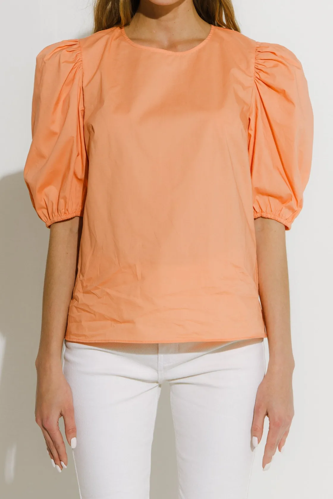 english_factory__poplin_p_10.webp ENGLISH FACTORY Tops*- Poplin Puff Sleeve Top