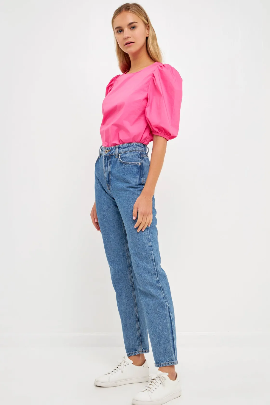 english_factory__poplin_p_16.webp ENGLISH FACTORY Tops*- Poplin Puff Sleeve Top