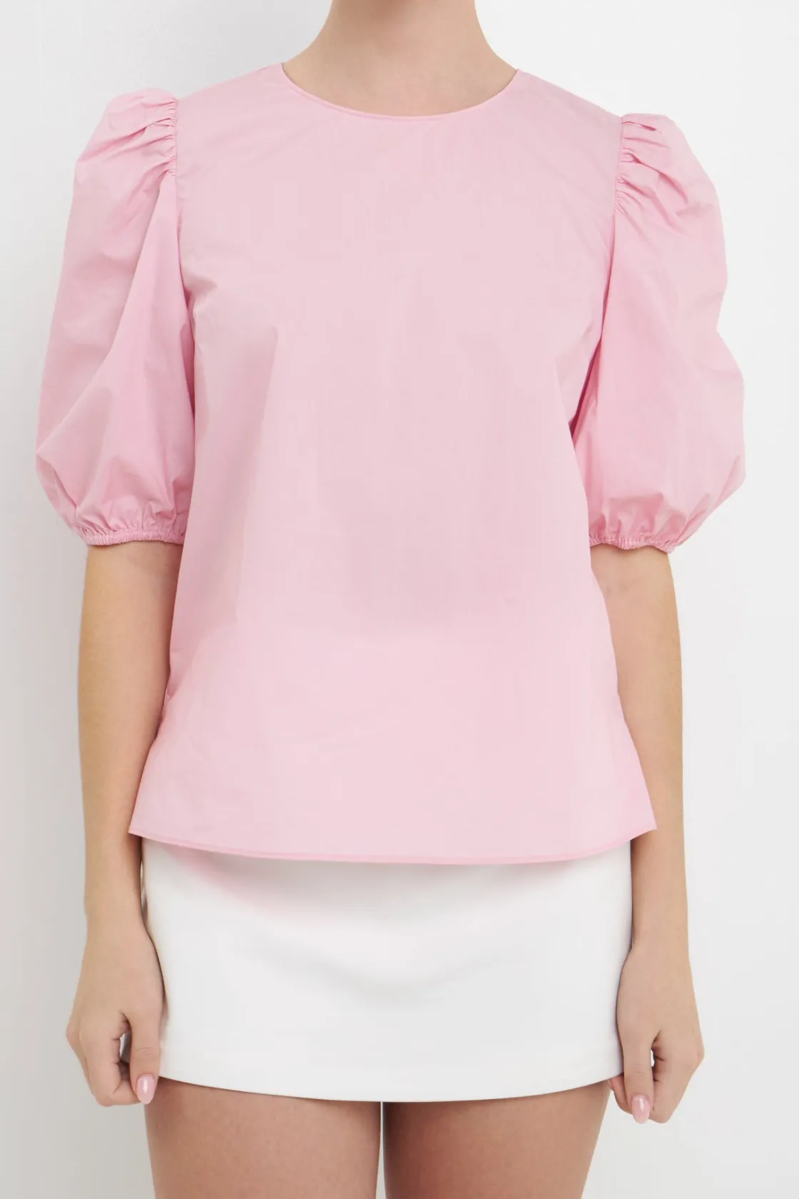 english_factory__poplin_p_40.webp ENGLISH FACTORY Tops*- Poplin Puff Sleeve Top
