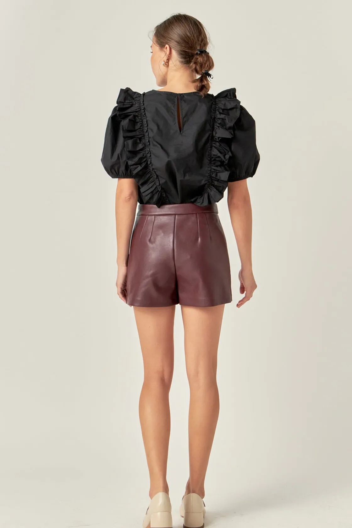 english_factory__pu_skort_2.webp ENGLISH FACTORY Tops*- Pu Skorts