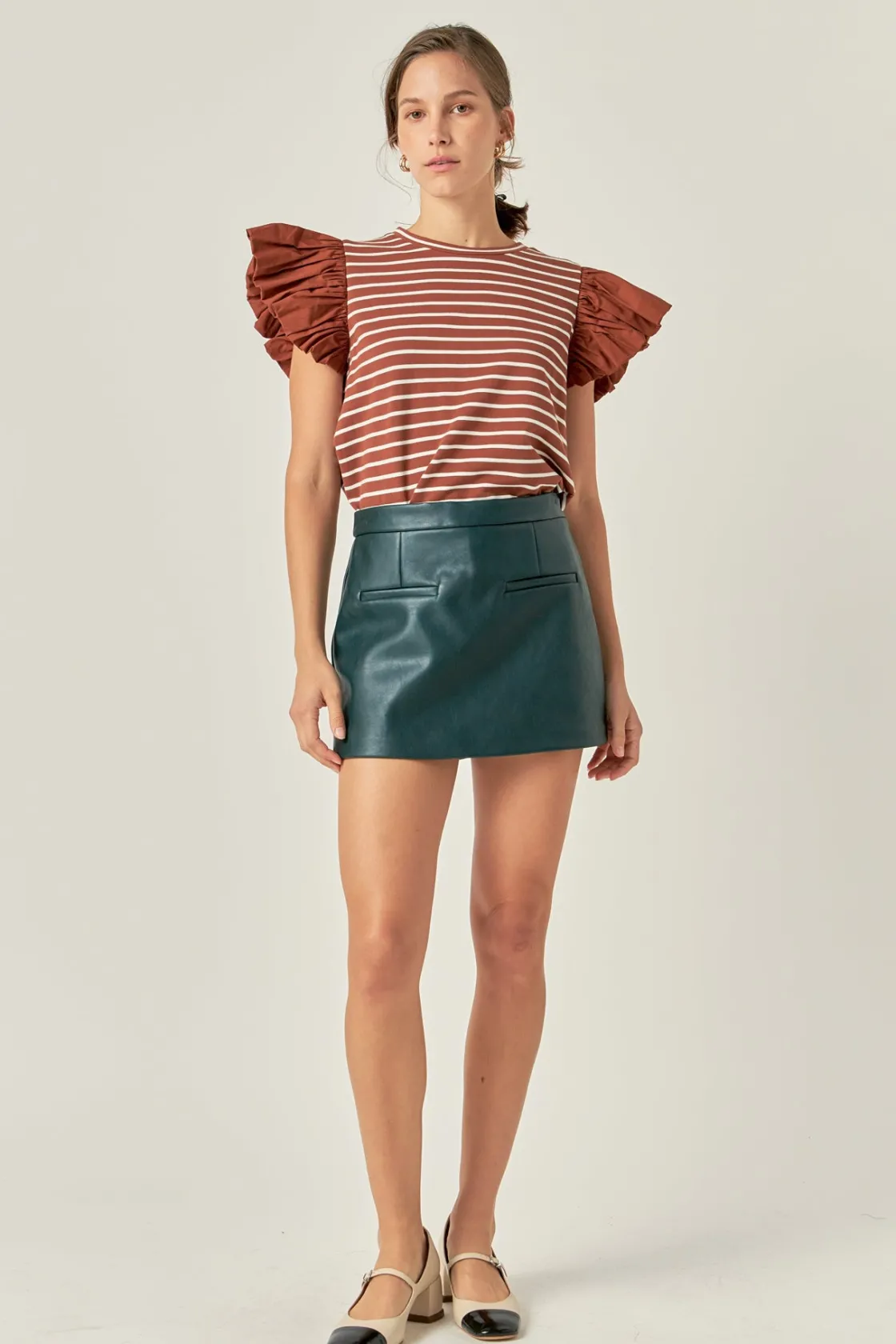 english_factory__pu_skort_9.webp ENGLISH FACTORY Tops*- Pu Skorts