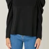 ENGLISH FACTORY Tops*- Puff Long Sleeve Top