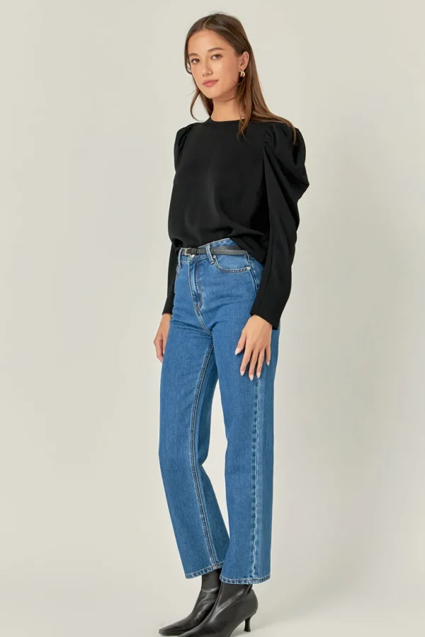 ENGLISH FACTORY Tops*- Puff Long Sleeve Top