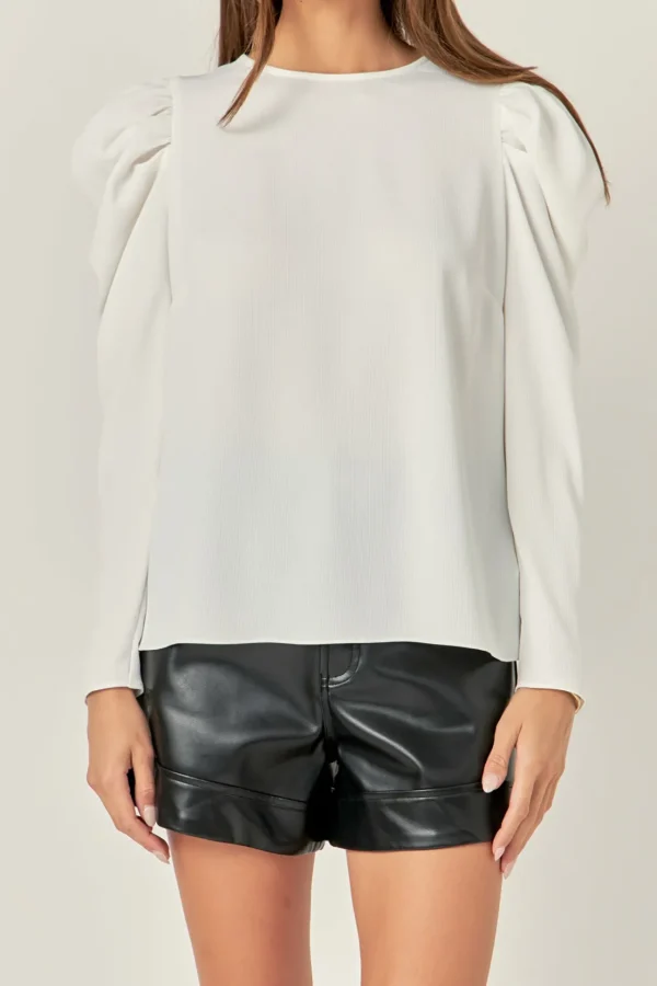 ENGLISH FACTORY Tops*- Puff Long Sleeve Top