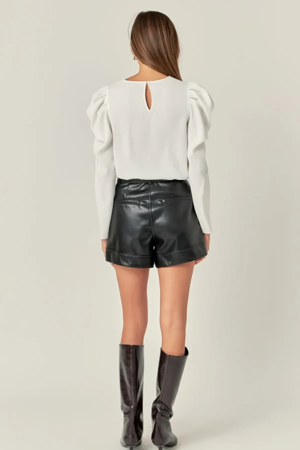 ENGLISH FACTORY Tops*- Puff Long Sleeve Top